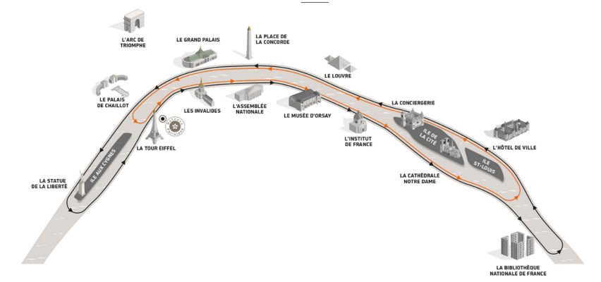 paris bateaux parisiens route