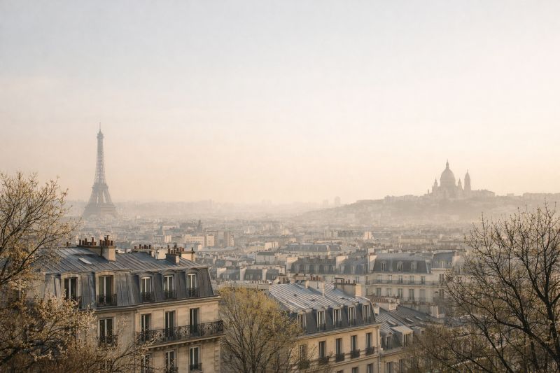 Paris im Winter und Fr&uuml;hling